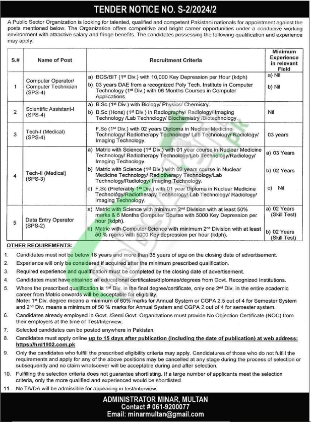 Atomic Energy Jobs 2024 Latest Job Apply At PAEC, Apply Online